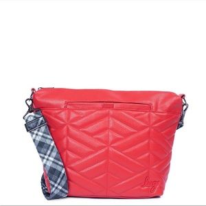 Lug Red Quilted Crossbody Bag